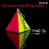 Qytoys Pyraminxeds Key Ring Keychain Magic Cube MoFangGe Pyramid Pendant Chain Twisty Puzzle Educational Toys For Children