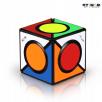 Qytoys Six Spot Cube Black Twist Puzzle Speed Cube Educational Toys for Children Beginner Mini Cubos