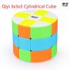 Qytoys 3x3x3 Stickerless cylindrical Magic Cube Speed Cube Puzzle Toy Colorful For Children Kids Cubo Magico
