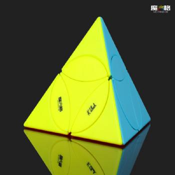 Qytoys CoinTetrahedron  Pyramid Combine Mastermorphix Magic Cube 2x2 Speed Cube Stickerless Twisty Puzzle Educational Toys For Children