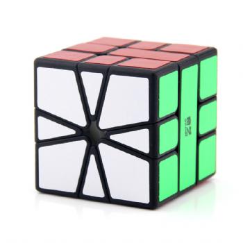 Qytoys Qifa SQ-1 Black Magic Cube Puzzle Square 1 Speed Cube SQ1 Mofangge Twisty Learning Educational Kids Toys Game Sticker