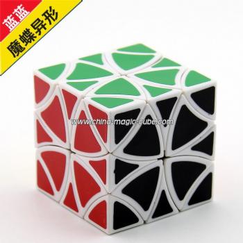 <Free Shipping>Lanlan hite Butterfly Helicopter Spring Speed Magic Cube Toys Puzzles