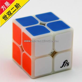 <Free Shipping>Funs 2x2x2 (50MM) Fangshi Shishuang Magic Cube Puzzle Cube Primary Color with Tile