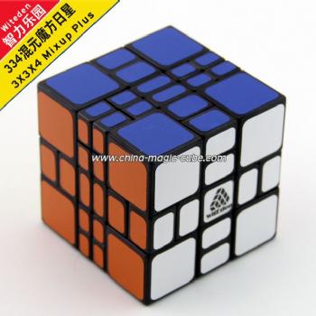 <Free Shipping>WitEden 3x3x4 Mixup black Magic Cube