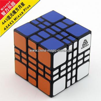 <Free Shipping>WitEden 4x4x3 Mixup black Magic Cube