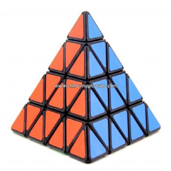 ShengShou Pyraminx New Style Four Layer Speed Cube Black 11cm Big Pyraminx