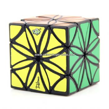 LanLan Smooth Irregular Flower Magic Cube - Black