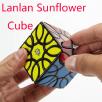LanLan  Sunflower Cube Puzzle Black Cubo Magico Toys for kid children Gift Idea Collection Brain Game