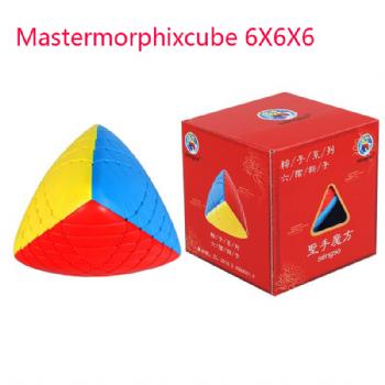 New Shengshou Mastermorphixcube 6X6X6 Rice Dumpling Stickerless Magic Cube Puzzle Toy Colorful Multicolor