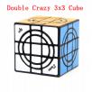 MF8 Double Crazy 3x3 Cube Black For Collection Gift Idea X'mas BirthdayTwist Puzzle Antistress Educational Toys For Children
